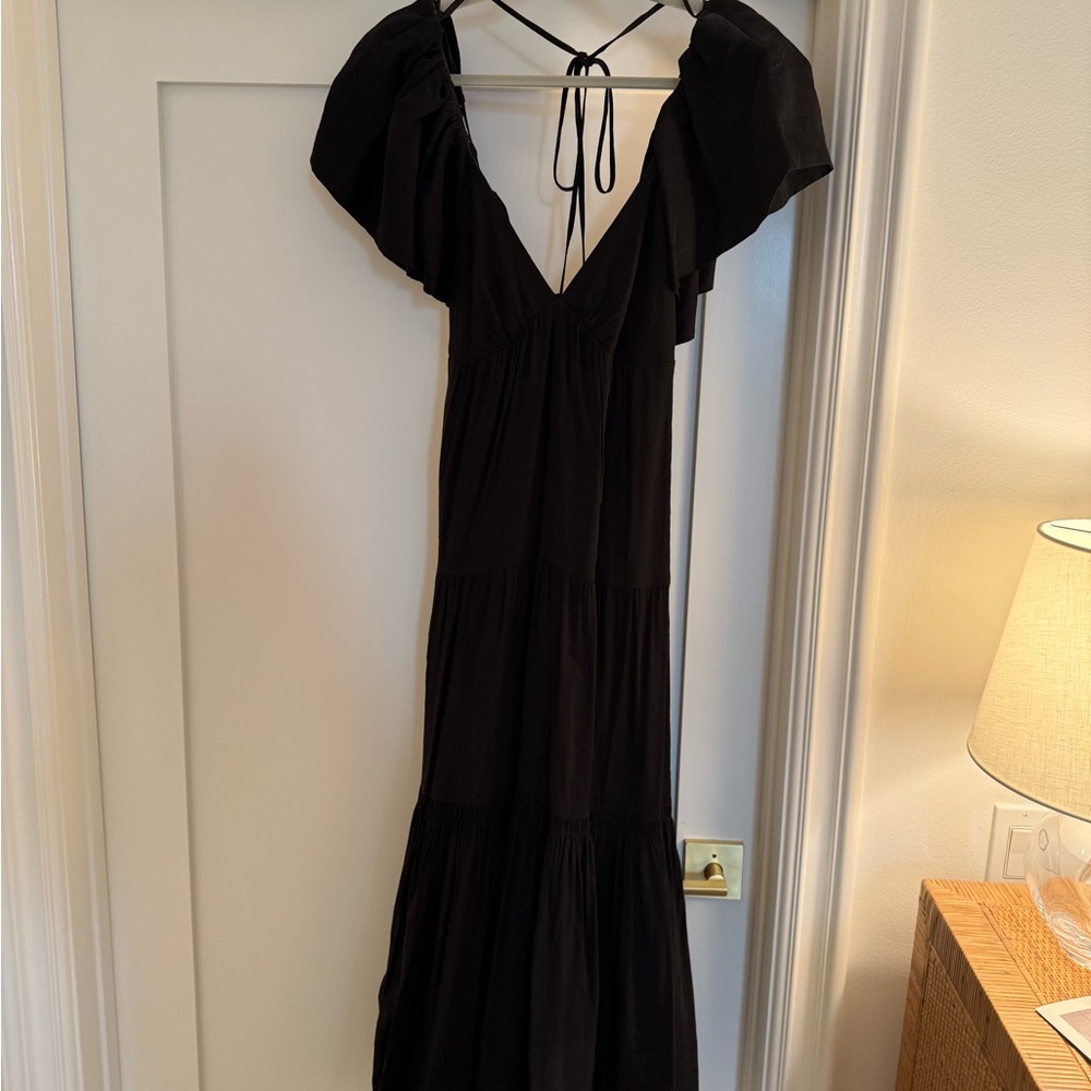 La Ligne Black Backless Dress